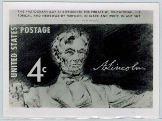 Rare Uspod Publicity Photo Essay 1116 4c Abraham Lincoln Sesquicentennial