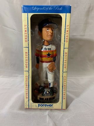 Mlb Nolan Ryan " Legends Of The Park " Forever Collectibles Bobblehead Rare