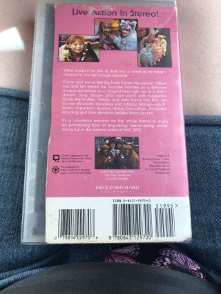 Wee Sing in Big Rock Candy Mountains VHS Tape Children RARE 3