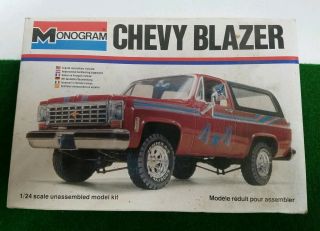 Vintage Monogram Chevy Blazer 1/24 Scale Model Kit 2238 Pre - Owned Built Rare