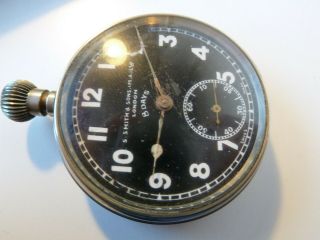 Rare 8 Day Vintage Swiss S.  Smiths & Sons London Pocket Watch,