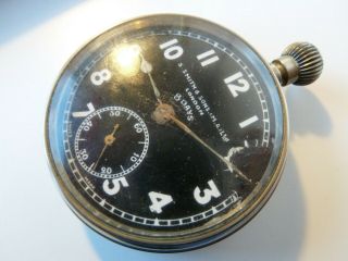 RARE 8 DAY VINTAGE SWISS S.  SMITHS & SONS LONDON POCKET WATCH, 2