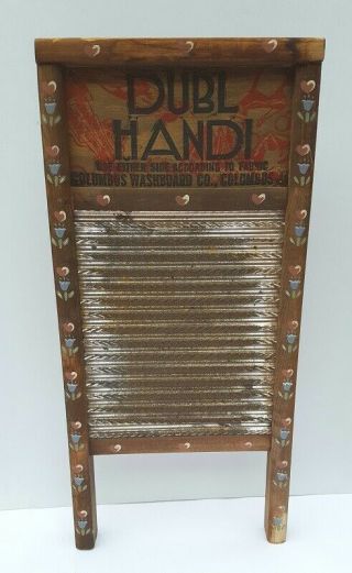 Vintage Small Dubl Handi Columbus Washboard Co.  Lingerie Hosiery Handkerchiefs