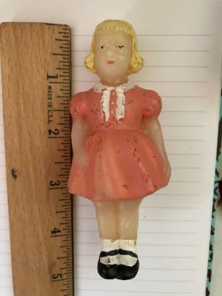 5 " Antique / Vintage Wax Doll.  1940 