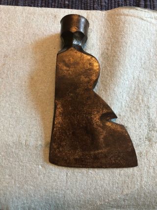 Antique Vintage Carpenters Hatchet Head Axe Marked With " Full Tempered”