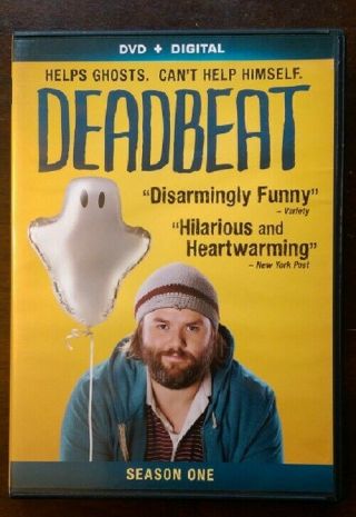 Deadbeat Season 1 One Dvd Comedy Horror Fantasy With Tyler Labine Rare