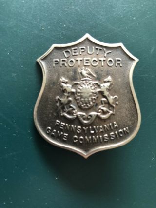 Pa Pennsylvania Game Commission Deputy Game Protector Badge Vintage Antique Rare