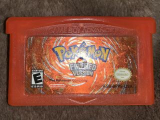 Pokemon Fire Red Version Gameboy Advance Gba Sp 100 Authentic - Rare