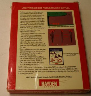 RARE microAddition/microSubraction by Hayden for Atari 400/800 - RARITY 9 2