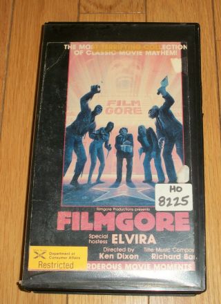 Filmgore Rare Horror Vhs Former Rental Elvira 1983 Force Video Clamshell