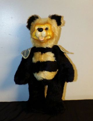 Robert Raikes Bears Buzz The Bee Jointed Wood Carved Face & Feet