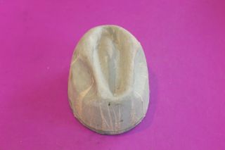 Vintage Hard Rubber Hat Block Marked Make 6 7/8.  Height: 4 5/8 In.