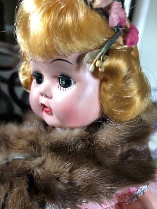 Vintage 11” Arranbee? Sleepy Eyes Doll Littlest Angel With Pink Dress 40’s 50’s 3