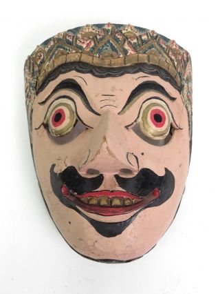 Hand Carved Resobagu Topeng Bali Mask Indonesia Wall Tribal Decor