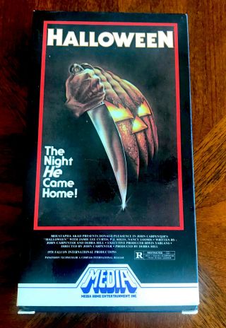 Halloween - (vhs,  1981) Rare Media Non - Rental Vhs - Classic Horror