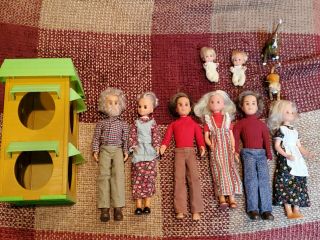 Vintage Mattel Sunshine Family Dolls And Pets