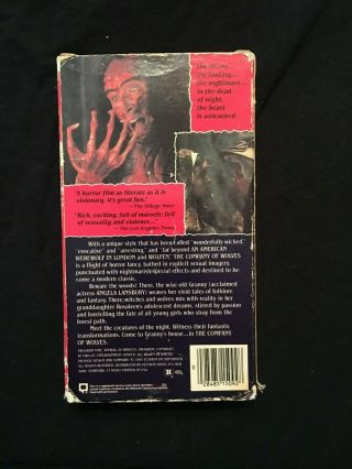 Rare The Company of Wolves (VHS,  1984) 80s Slasher Horror 2