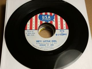 Rare Soul Funk Promo Edward St.  Ann " Hey,  Little Girl " U.  S.  A.  773 Borderline Nm