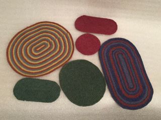 Rare Find Dollhouse 6 Vintage Wool Rugs For The Whole House