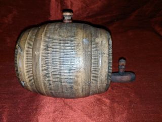 Stoneware Ceramic Beer Whiskey Keg Barrel with Spigot 2