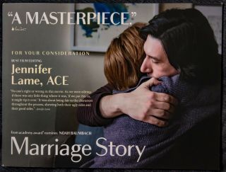 " Marriage Story " : Extremely Rare Fyc Booklet For Editing Oscar ®