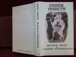 Greek Insects By Malcolm Davies/entomology/ancient Greece/rare 1986 1st