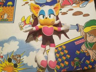 Rare Ge Great Eastern 12 " Rouge The Bat Plush Toy Sonic The Hedgehog Sega Doll