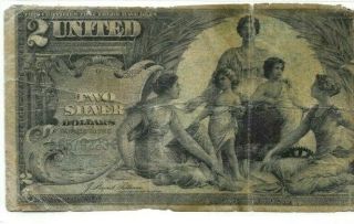 $2 " 1896 " (educational) Rare $2 " 1896 " (silver Certificate) $2 Rare 1896