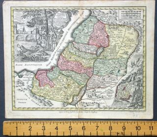 Lotter Seutter Augsburg Terra Sancta Map Holy Land Israel Judaica Palestine