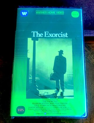 The Exorcist - Vhs Warner Home Video Clamshell - Rare Vhs Of Classic Horror