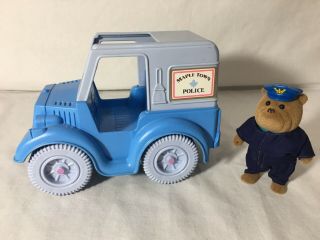 Calico Critters/sylvanian Families Vintage Maple Town Police Truck With Sheriff