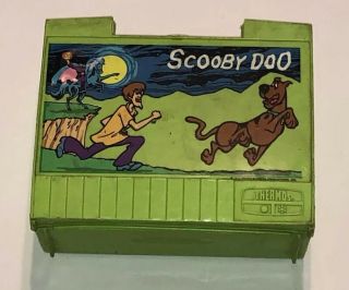 Vintage Rare 1973 Scooby Doo Plastic Lunchbox Thermos King Seely.