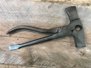 Antique German Combination Multi Tool Pliers Axe Hammer Germany Vintage