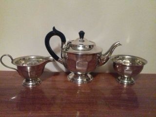 Vintage Sheffield Plated Bachelor Tea Set