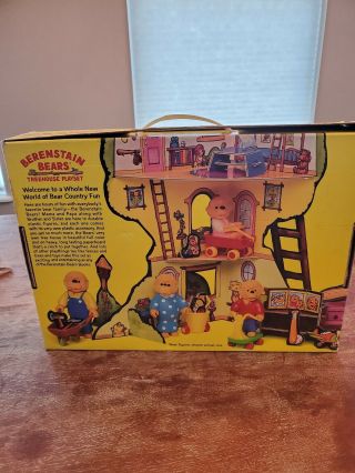Rare HTF Berenstain Bears Treehouse Playset with Figures and Accessories.  1989 3