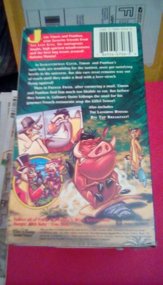 Timon & Pumbaa ' s Wild Adventures Volume 2 - Grub ' s On RARE Disney VHS Lion King 2