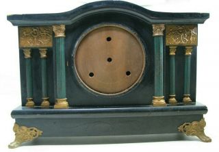 Antique Sessions Black Mantel Clock Case Parts Repair