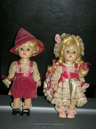 Vintage Vogue Ginny Dolls Painted Lash Hansel And Gretel