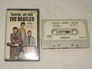 The Beatles Yesterday And Today Rare Paper Label Cassette Tape Capitol 4xt 2553