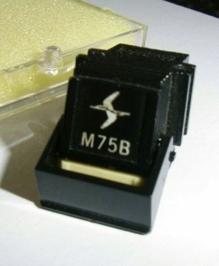 Rare Vintage Shure M75b Type 2 Phono Cartridge &.  3x.  7 Replacement Stylus