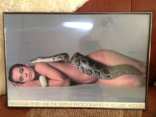 Vintage 1981 Nastassja Kinski & The Serpent By Richard Avedon 24x36 In Frame