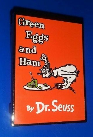 Universal Studios Dr Seuss Green Eggs And Ham Book Pin Rare (broken Read) L@@k
