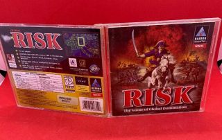 Risk Cd - Rom Game Hasbro Interactive Just Like The Board Game Rare W/ Case
