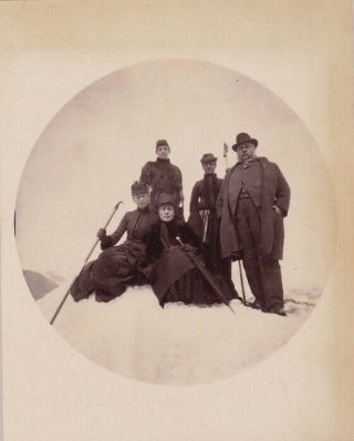 Very Rare Albumen Kodak Round From A West Album Muir Glacier Alaska