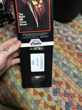 HALLOWEEN MEDIA HORROR SOV SLASHER RARE OOP VHS BIG BOX SLIP 3