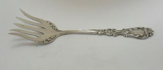 Decorative Antique Sterling Silver Sardine Fork By American Blackinton & Co