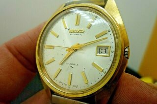 Mens 36mm Seiko 17j Automatic 7025 - 8069 Ss 9 " Wrist Watch Vintage 1976