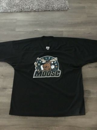 Manitoba Moose Rare Ahl Ccm Practise Hockey Jersey Men’s Xxl 2xl Sewn