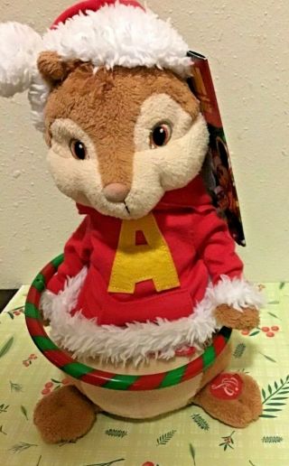 Alvin & Chipmunks Christmas Singing Plush Rare “the Chipmunk Song” Hula Hoop