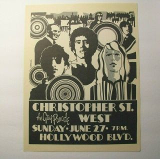 Rare 1971 Second - Ever Gay Pride Parade Handbill Flyer – Stonewall – Lgbt